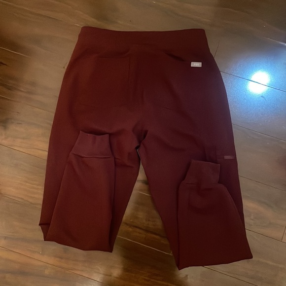 Burgundy Zamora Scrub Pants - Picture 2 of 3